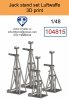 Omask 104815 Jack stand set Luftwaffe 3D print 1/48